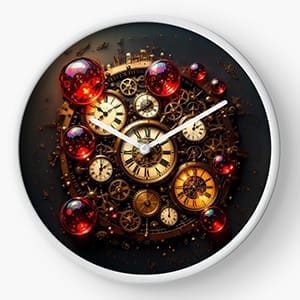 Futuristic Vintage Steampunk Clockwork Design Futuristic Vintage Steampunk Clockwork Design