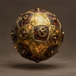 Industrial Steampunk Soccer Ball