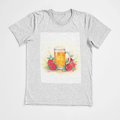 beer mug and roses